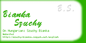 bianka szuchy business card